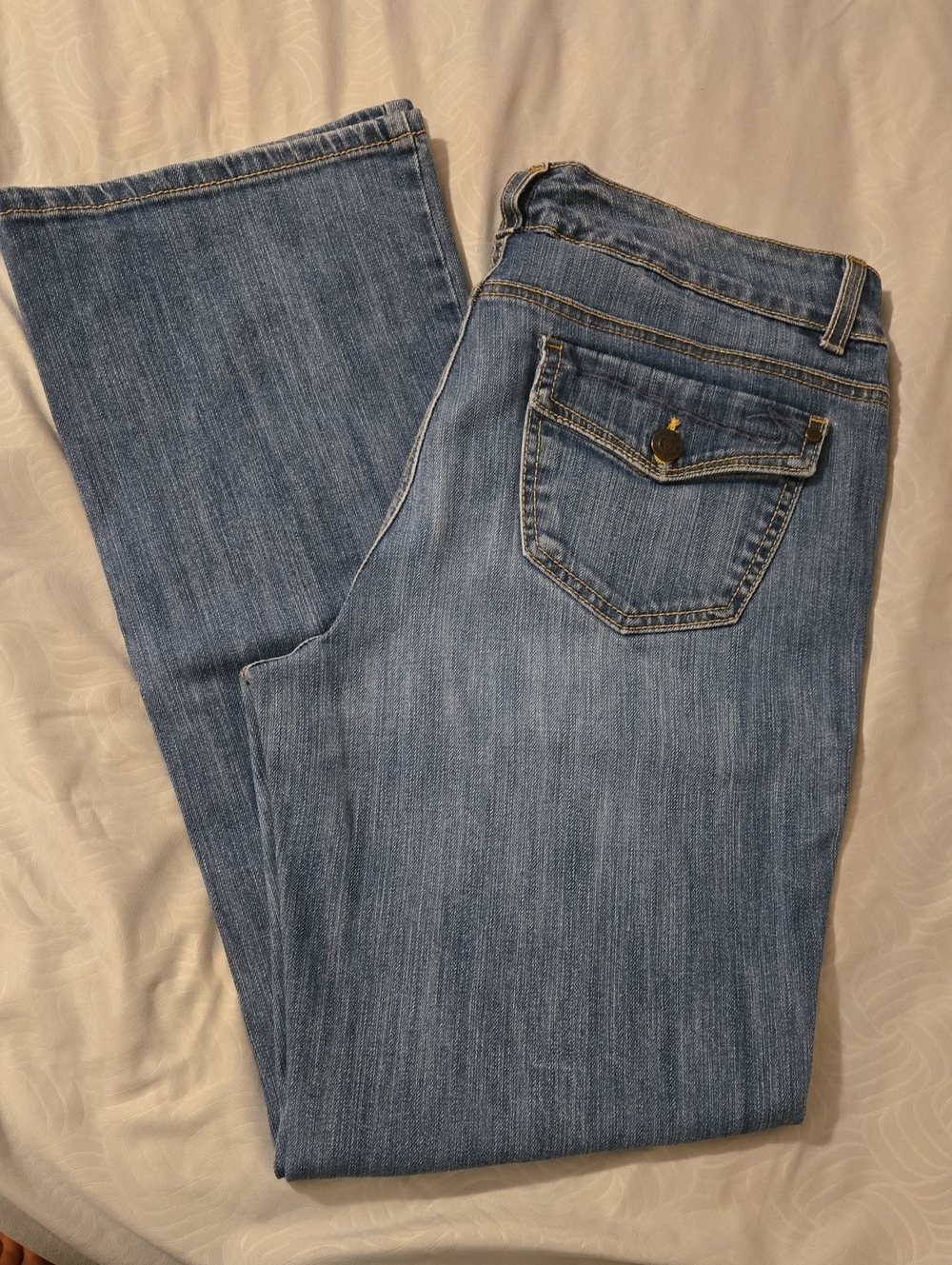 Anne Klein Women's Blue Denim Jeans - Classic Boot Cut